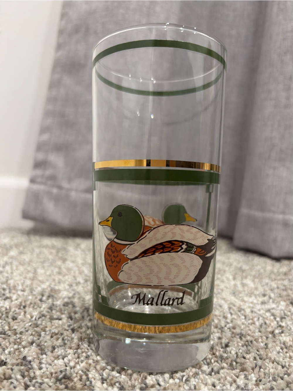 Vintage 1970s Libbey Lifestyles “Mallard Duck” Highball Glass Tumbler